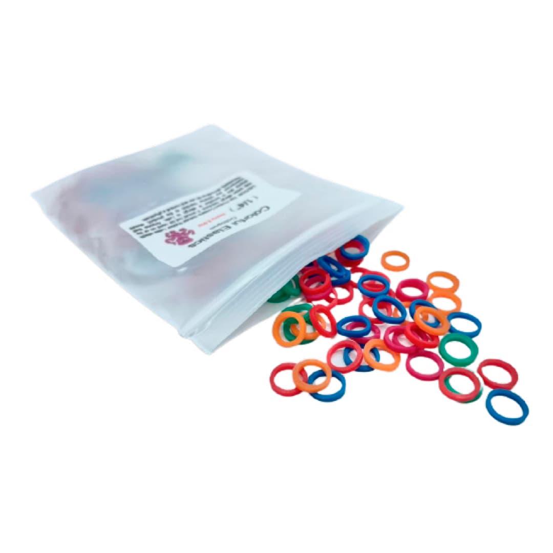 ELASTICOS INTRAORALES MULTICOLOR 1/4 (3.5 OZ) SOBRE CON 100 PIEZAS