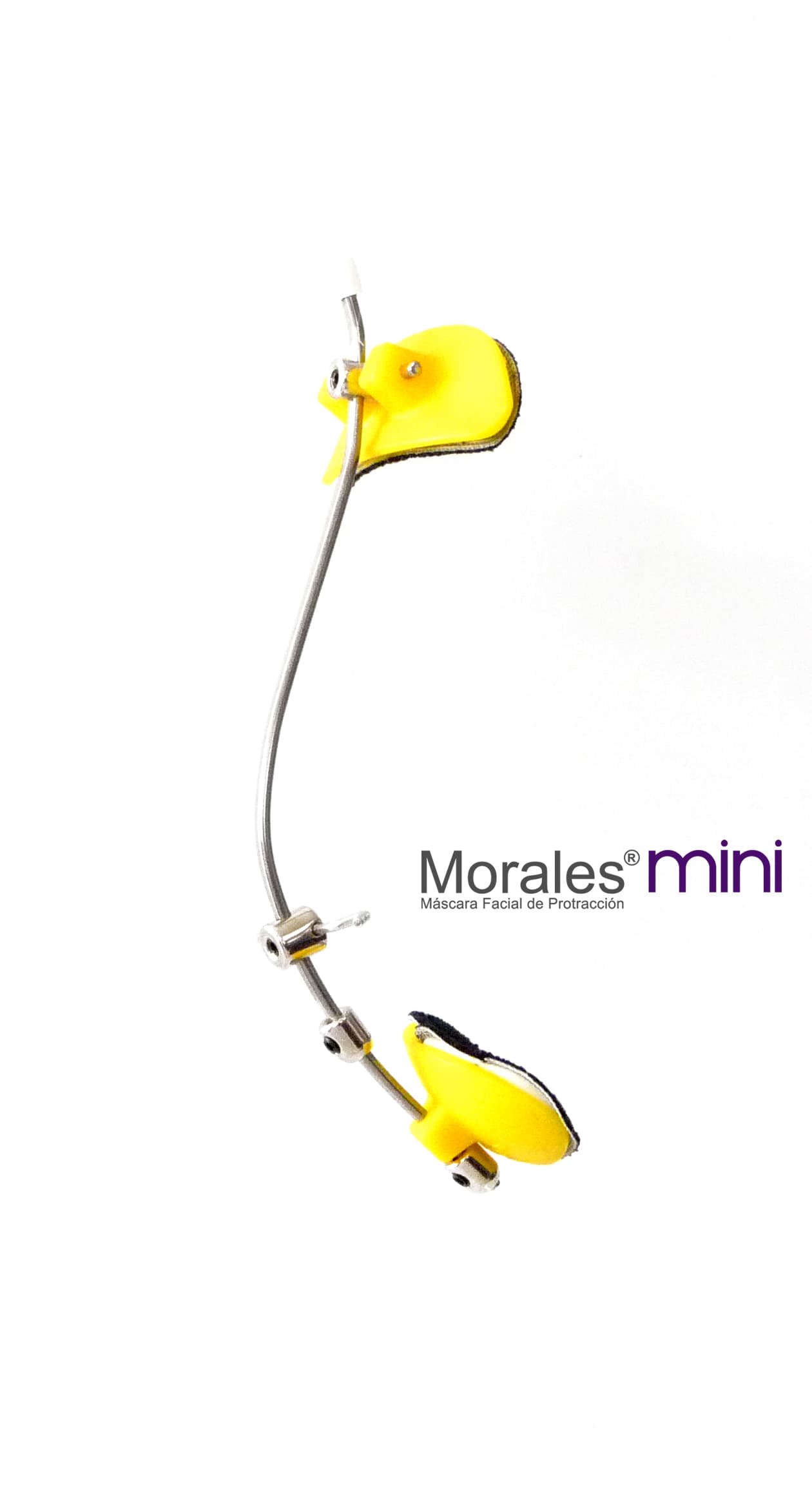 MASCARA FACIAL MORALES MINI AMARILLA 1 PIEZA