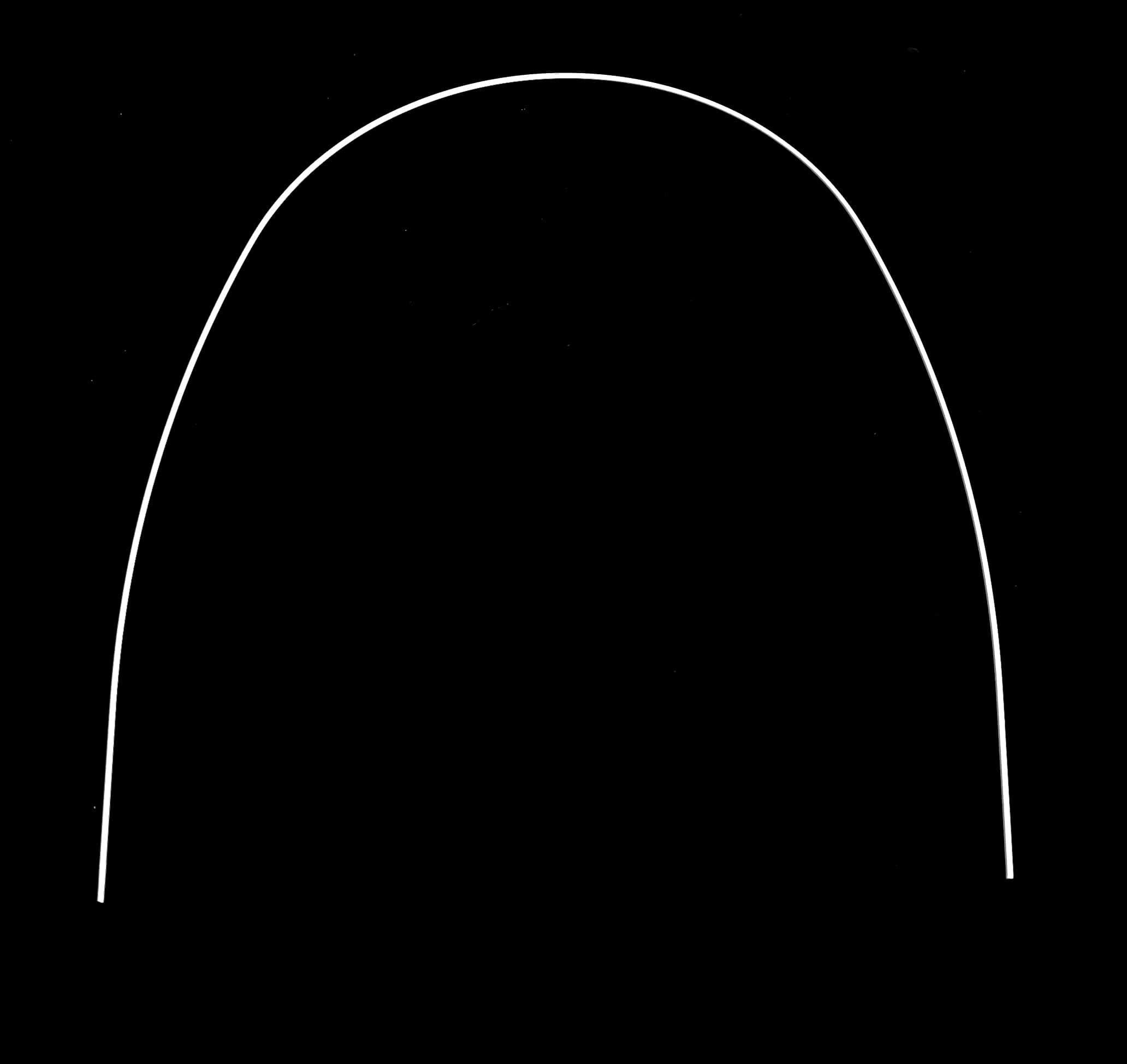 ARCO NITI ESTETICO SUPERIOR BLANCO FORMA OVAL  .014 1 PIEZA