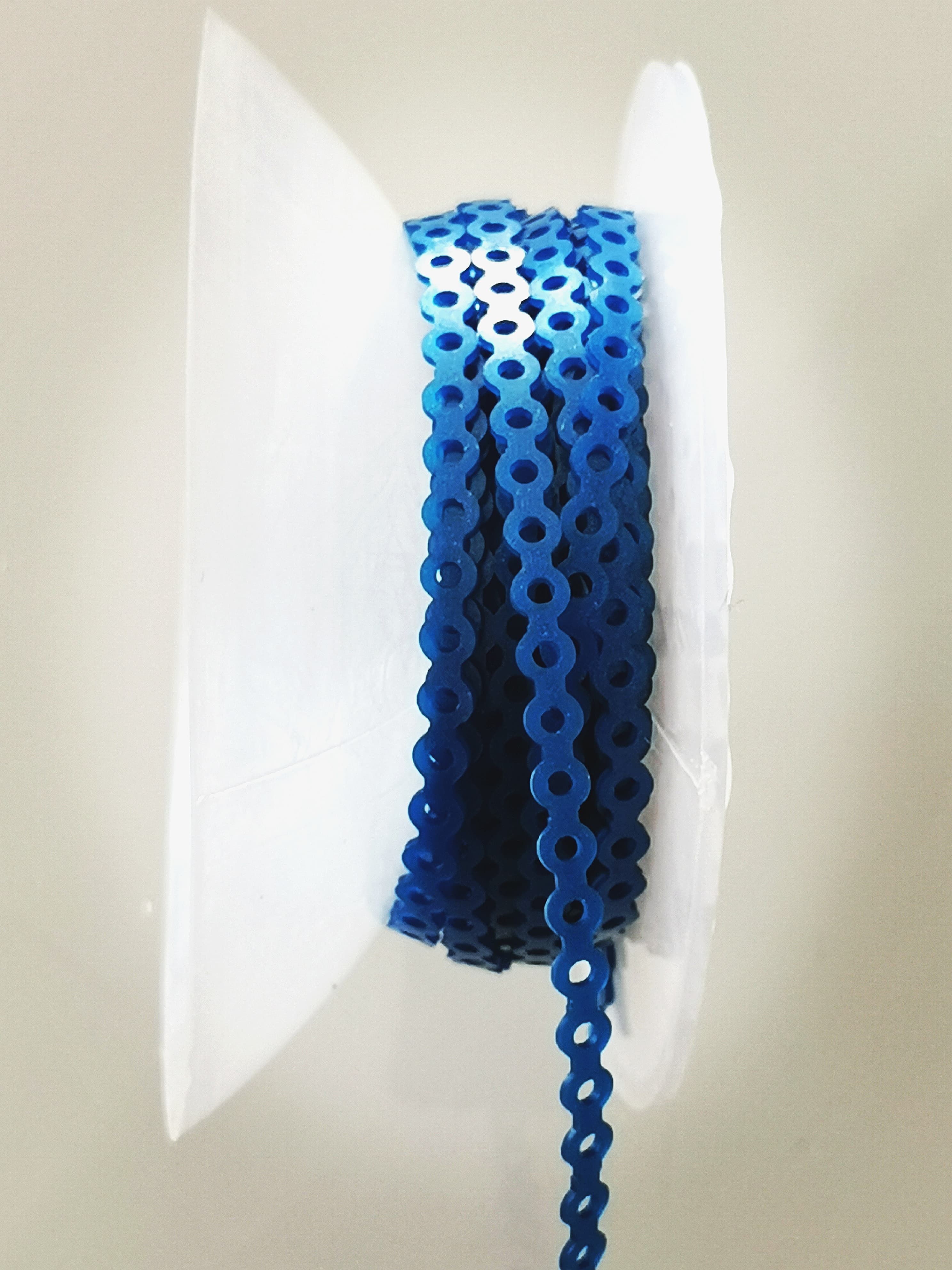 CADENA SHORT CLASSIC 5M COLOR AZUL METALICO (1 PIEZA)