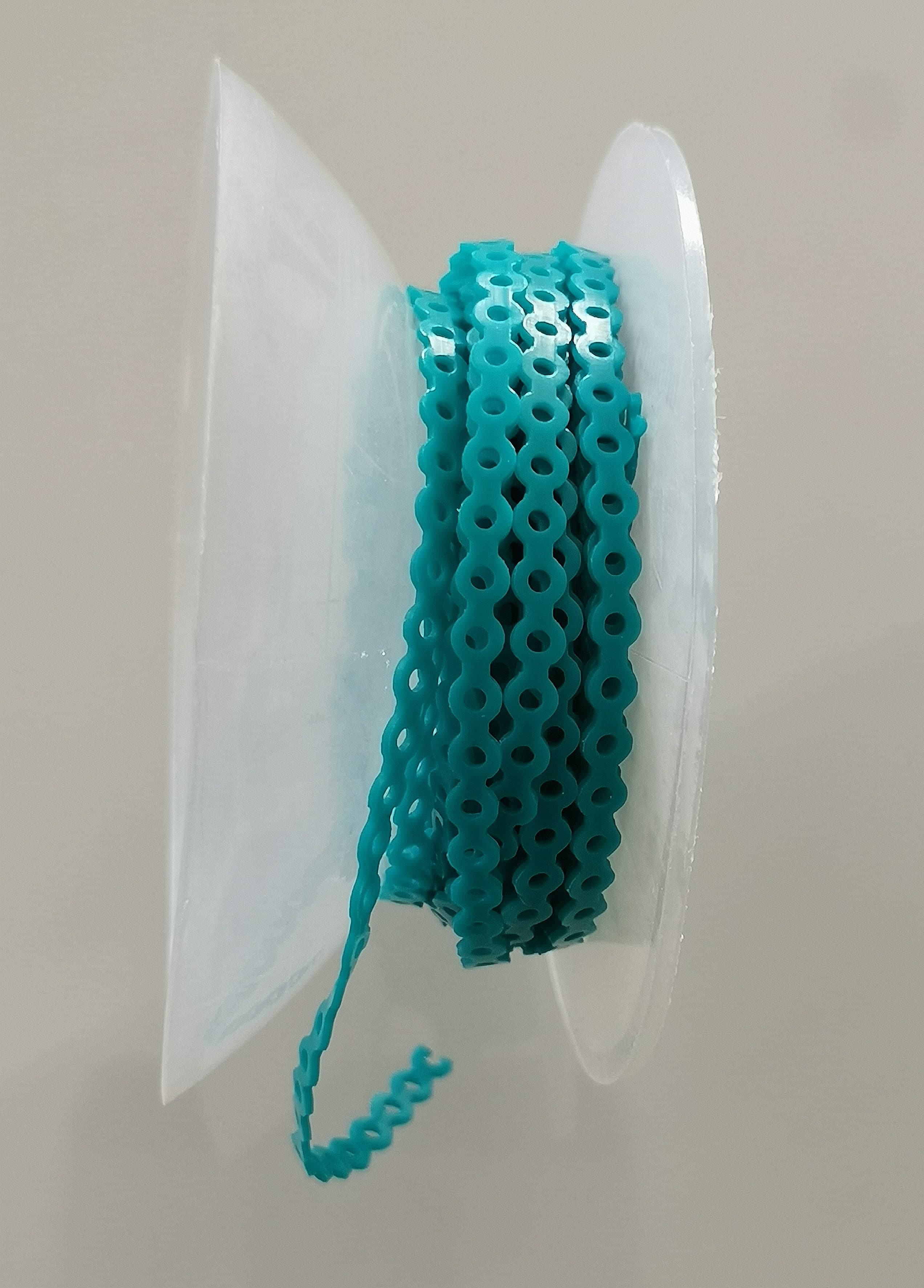 CADENA SHORT CLASSIC 5M COLOR AQUA (1 PIEZA)