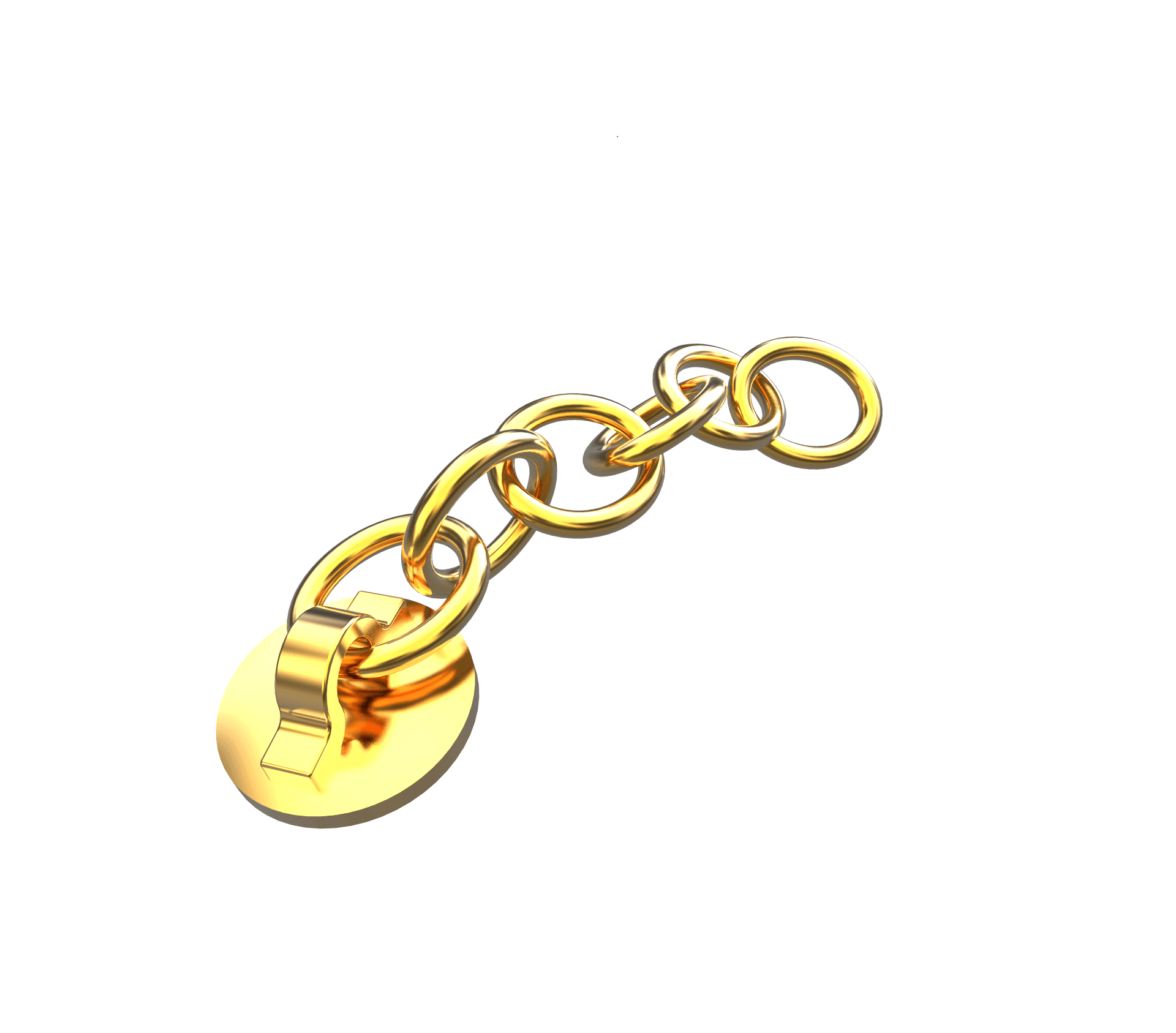 CADENA DORADA DE TRACCION PARA CANINO 1 PIEZA